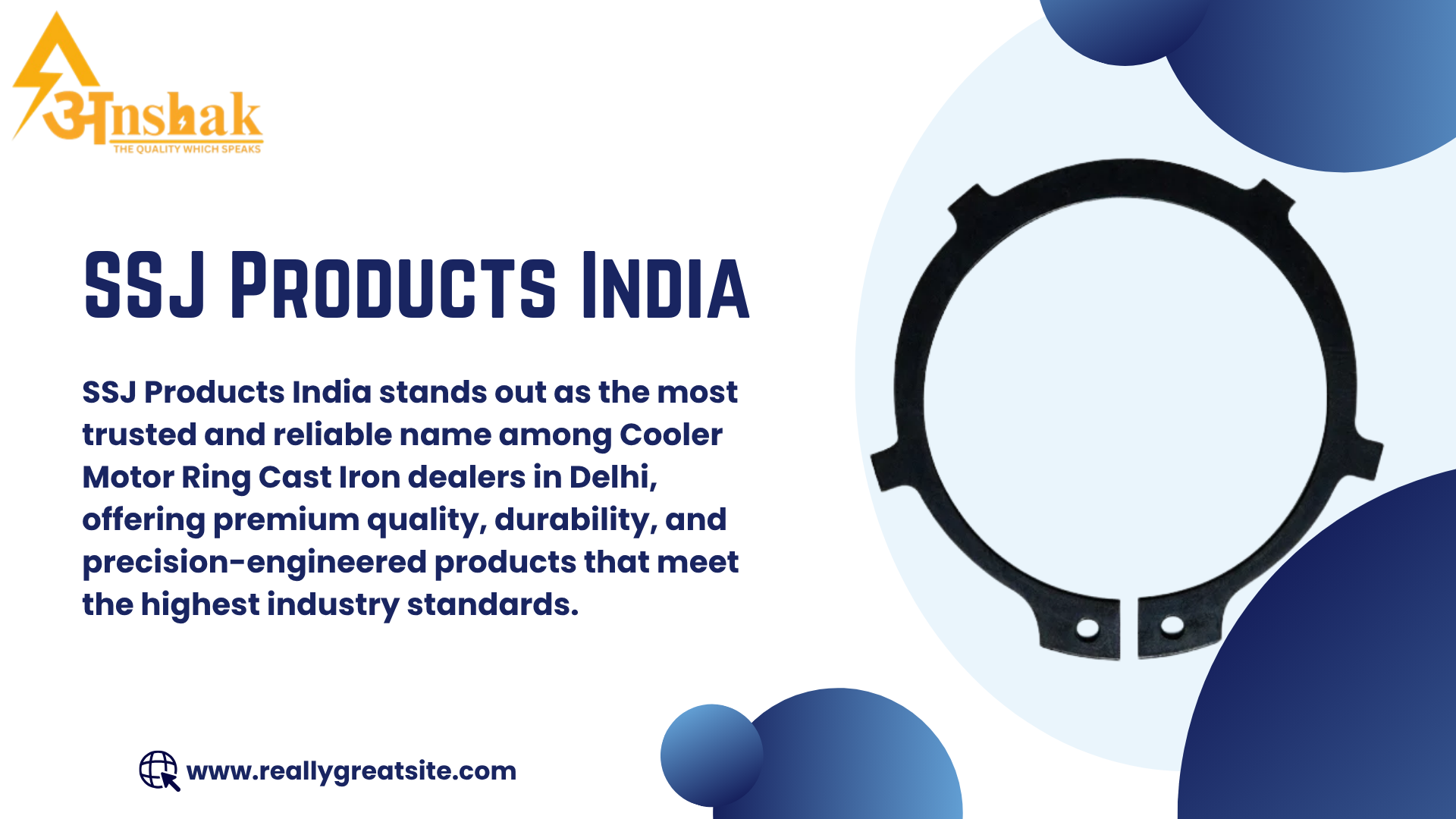 Cooler Motor Ring Cast Iron Dealers in Delhi