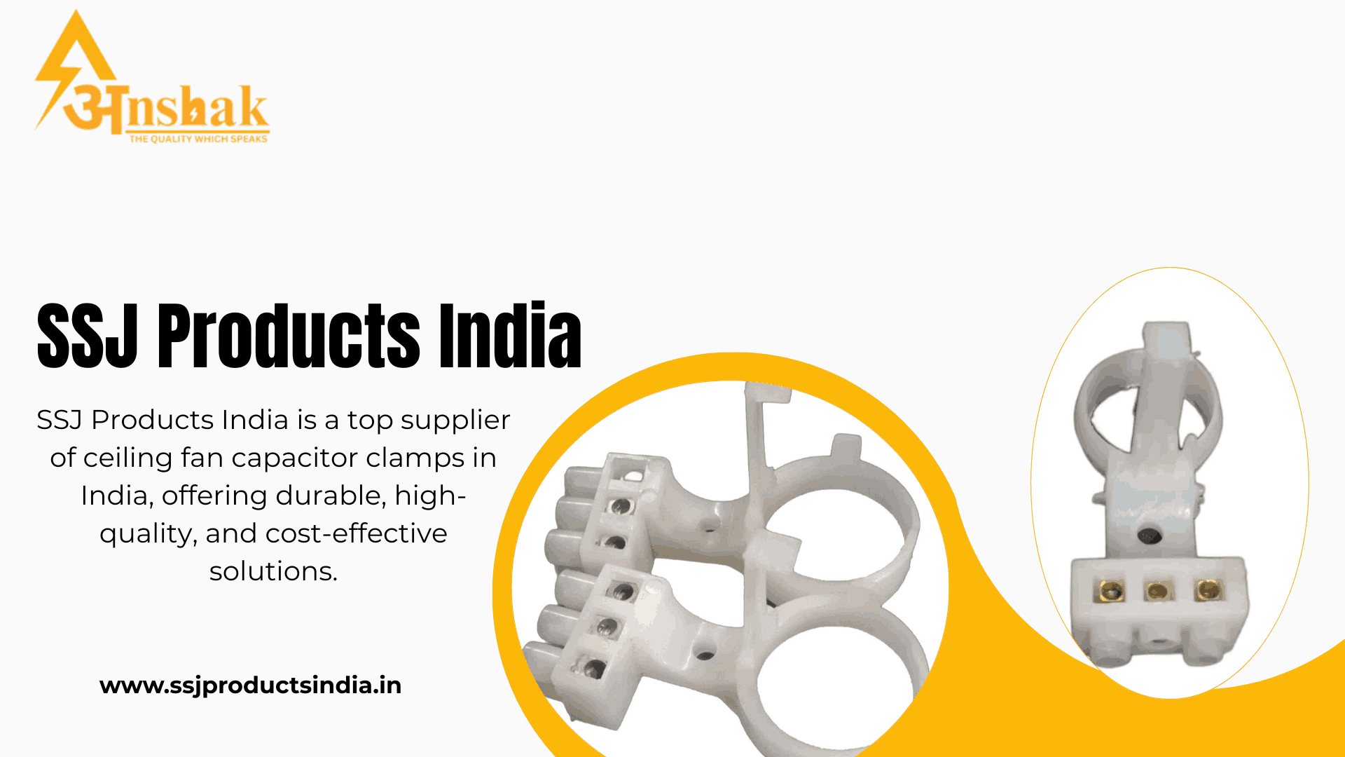 Ceiling Fan Capacitor Clamp by SSJ Products India
