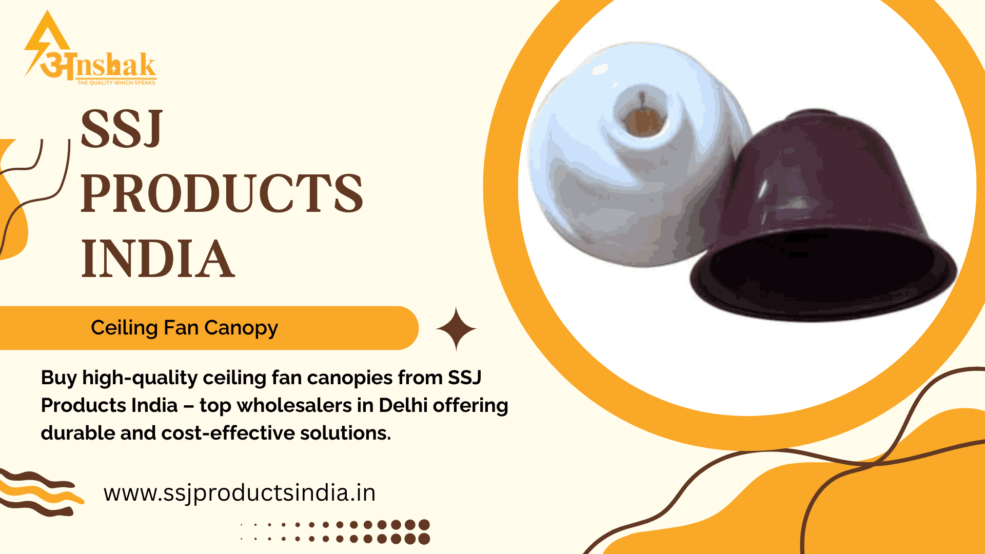 Ceiling Fan Canopy Wholesalers in Delhi