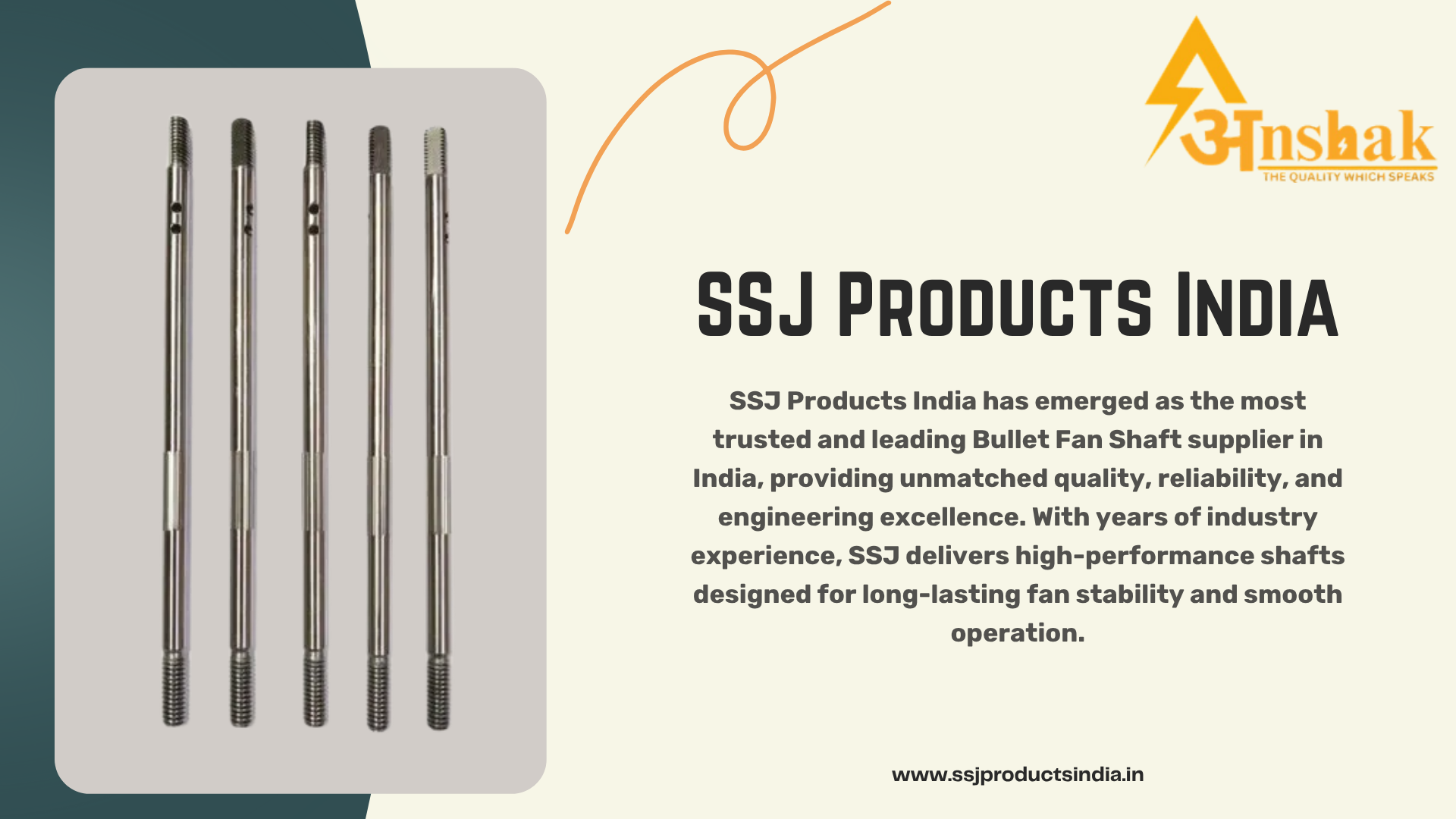 Bullet Fan Shaft Supplier in India