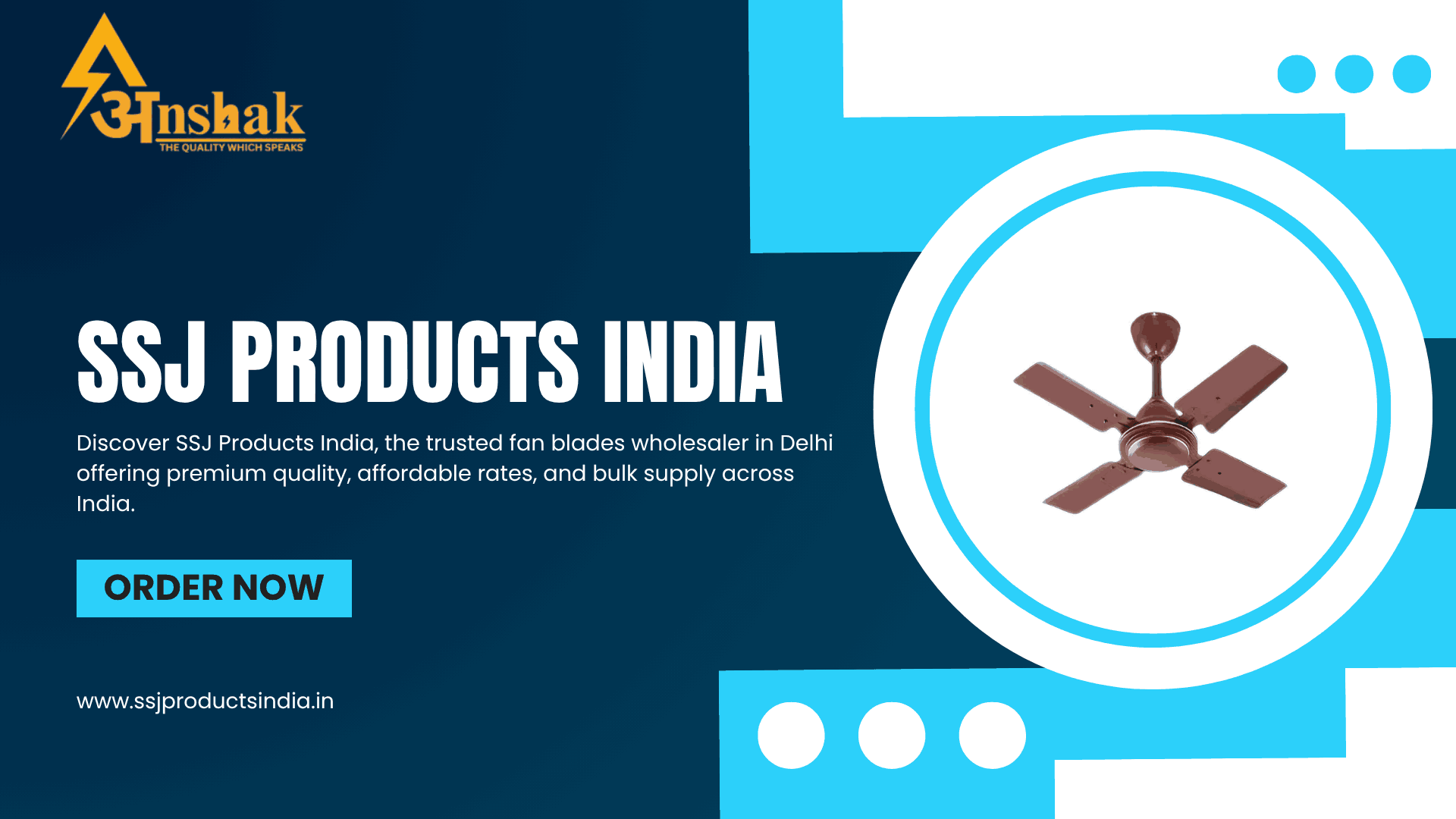 Fan Blades Wholesaler in Delhi