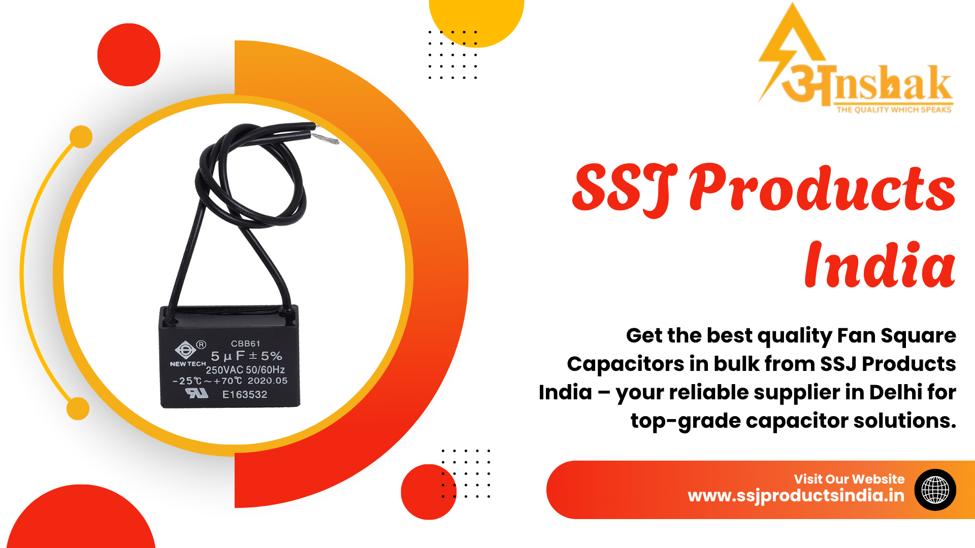 Reliable Fan Square Capacitors Bulk Suppliers in Delhi