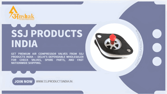 SSJ Products India air compressor check valve on display