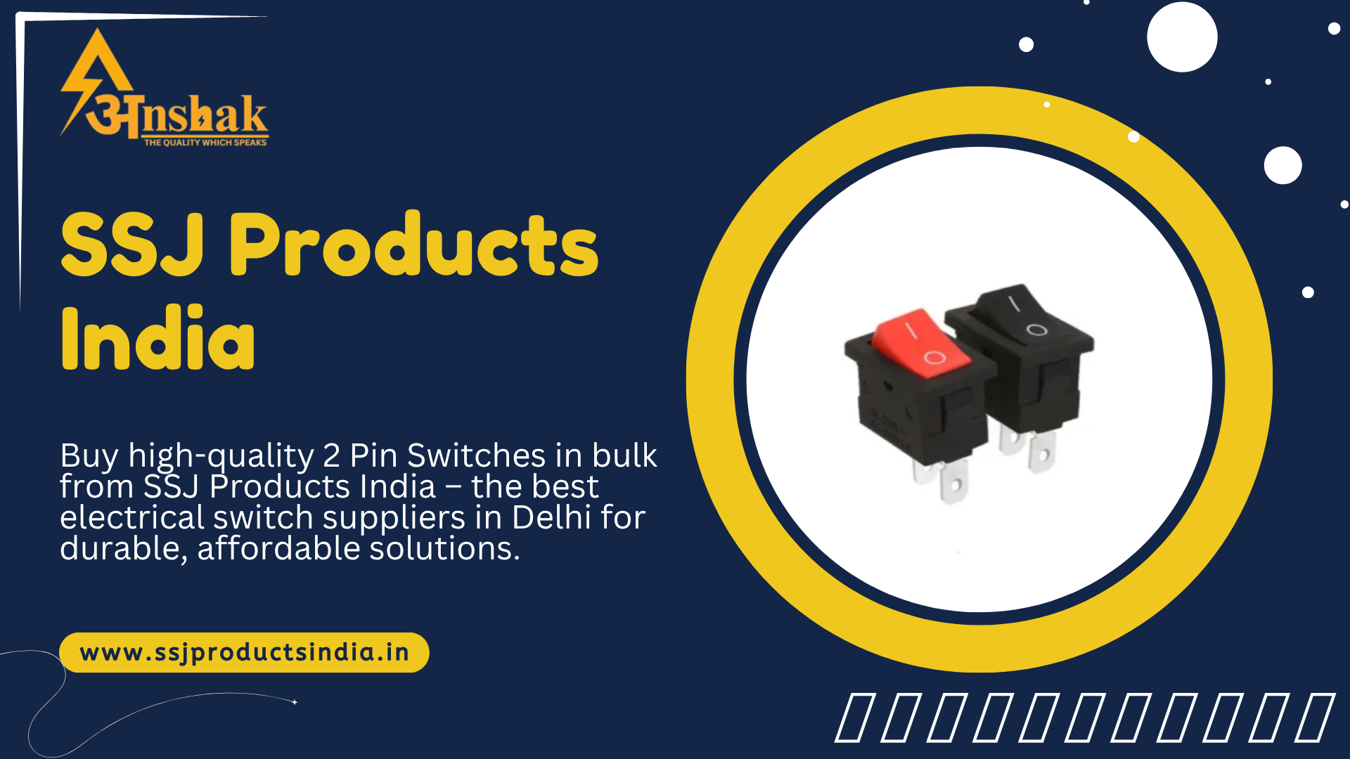 2 Pin Switches Bulk Supplies in Delhi