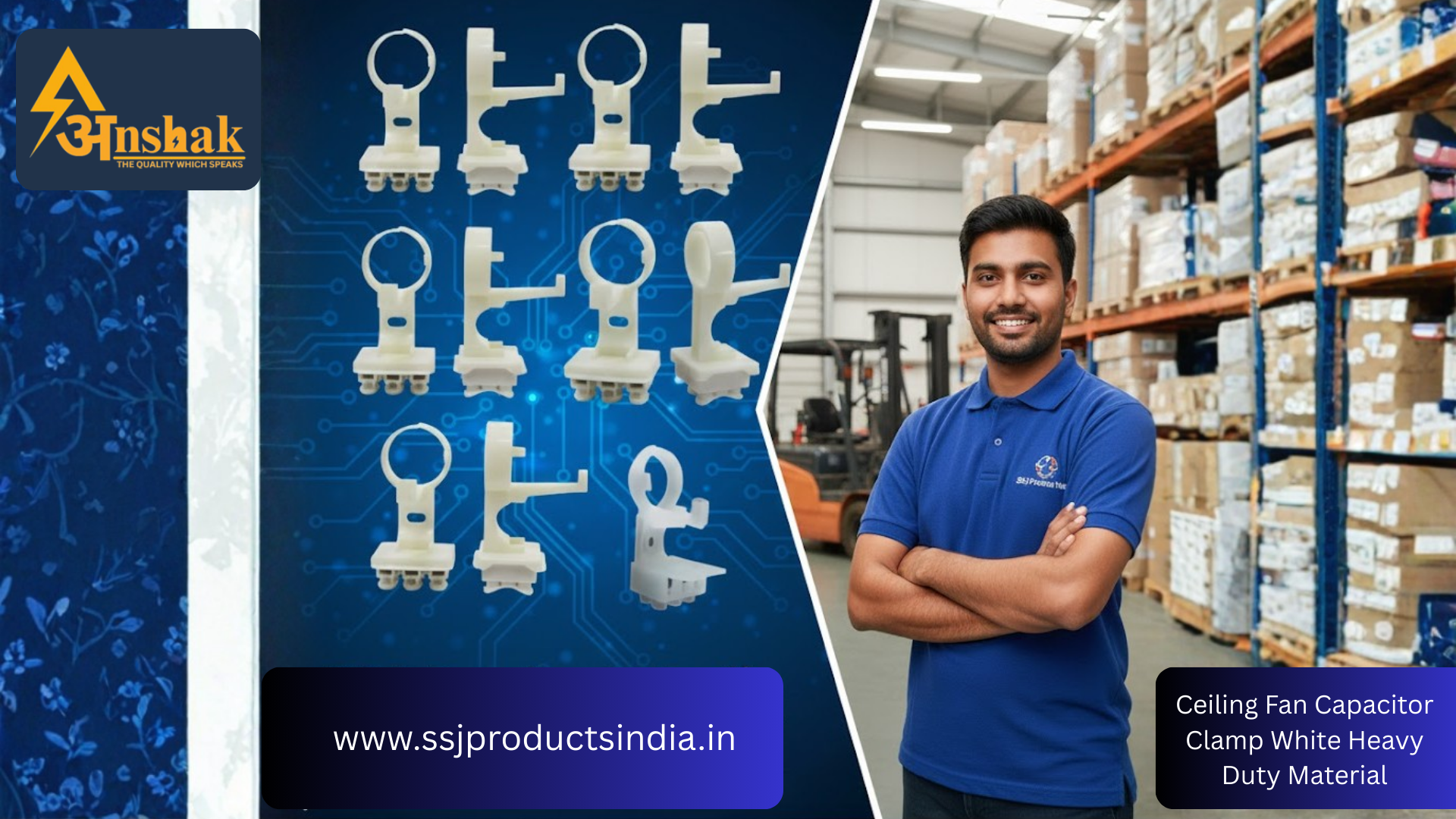 Ceiling Fan Capacitor Clamp Wholesale Supplier