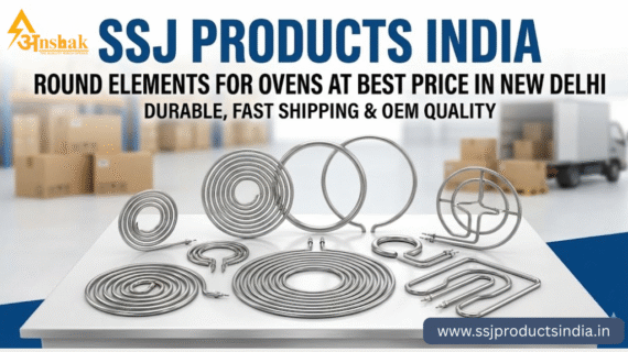 Round oven heating element for commercial and domestic ovens supplied by SSJ Products India